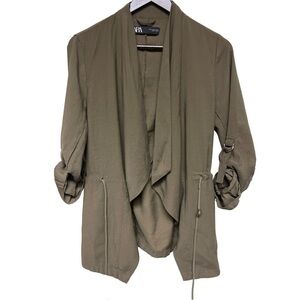 Zara Women's Medium Green  Pockets Jacket